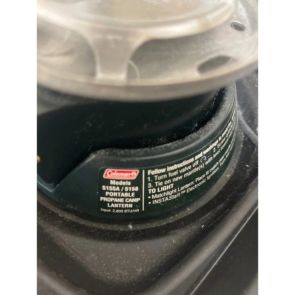 Coleman‎ 5155A 5158 Propane Lantern w/ Case INSTAStart Never Used Clean